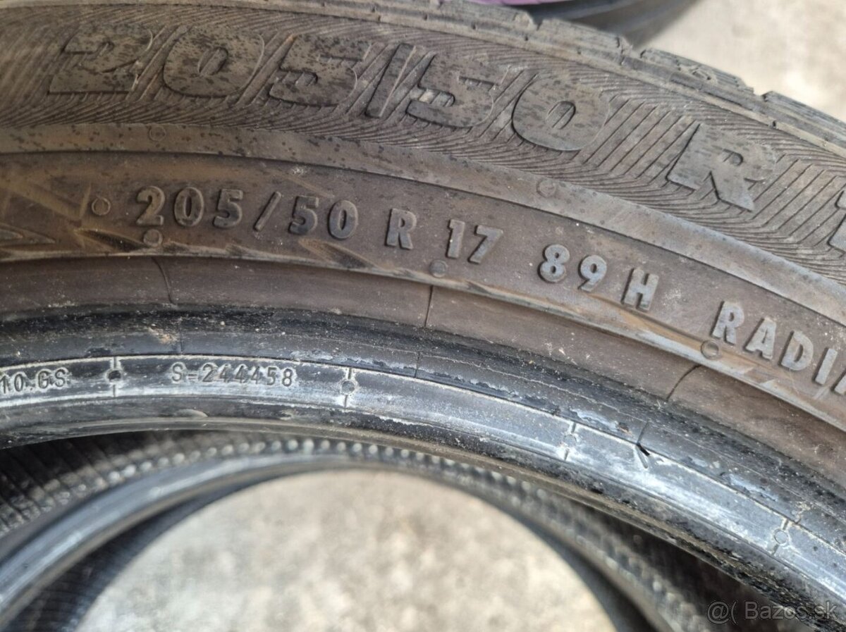 205/50 r17 letné 2 ks SEMPERIT dezén 6,5 mm - 7
