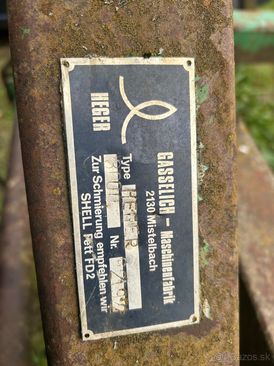 Predám radličkový podmietač podryvák HEGER - 7