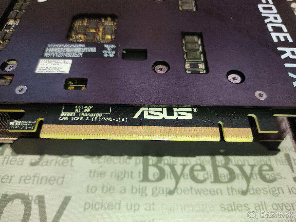 ASUS TUF OC NVidia RTX 3070 8GB GDDR6 - 7