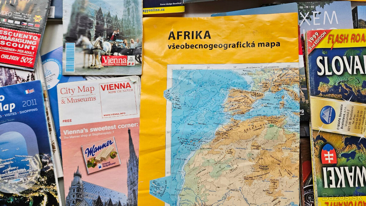 rozne mapy, plany miest, turisticki sprievodcovia - 7