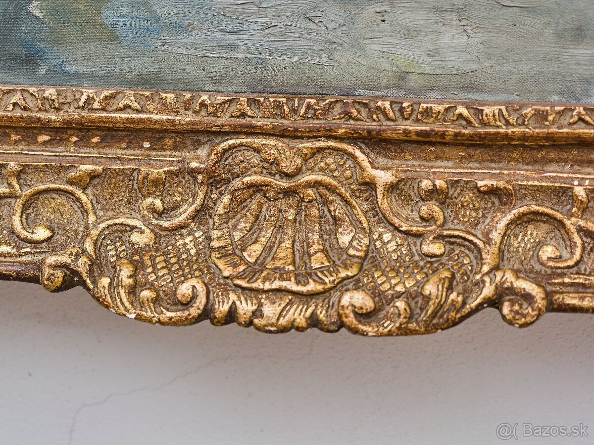 Zimná krajina s chalúpkou - 7