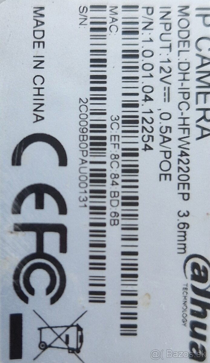 Kamerový set Dahua - 7