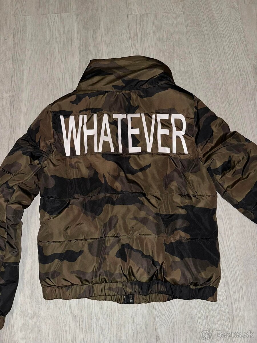 zara original camouflage zimna oversized bombera-bunda - 7