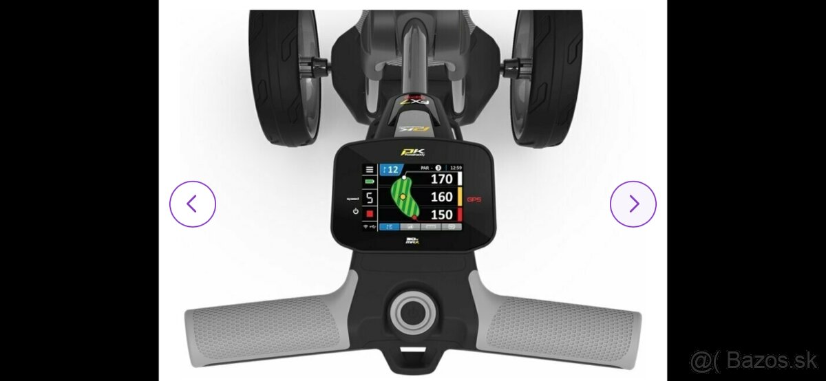 Predám novy el.vozik PowaKaddy FX7 EBS GPS Titan 36 Holes - 7