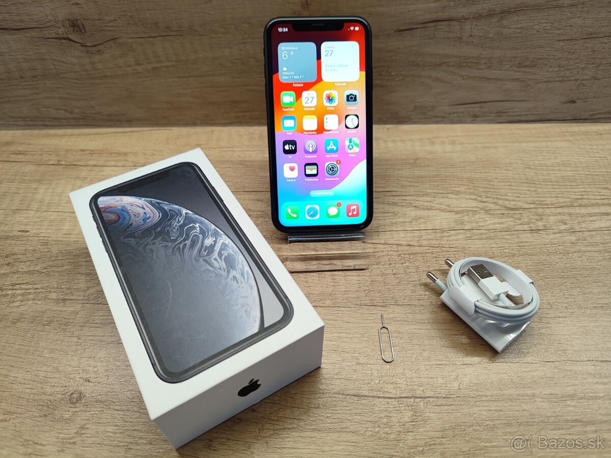 iPhone XR black - super stav + v záruke - 7