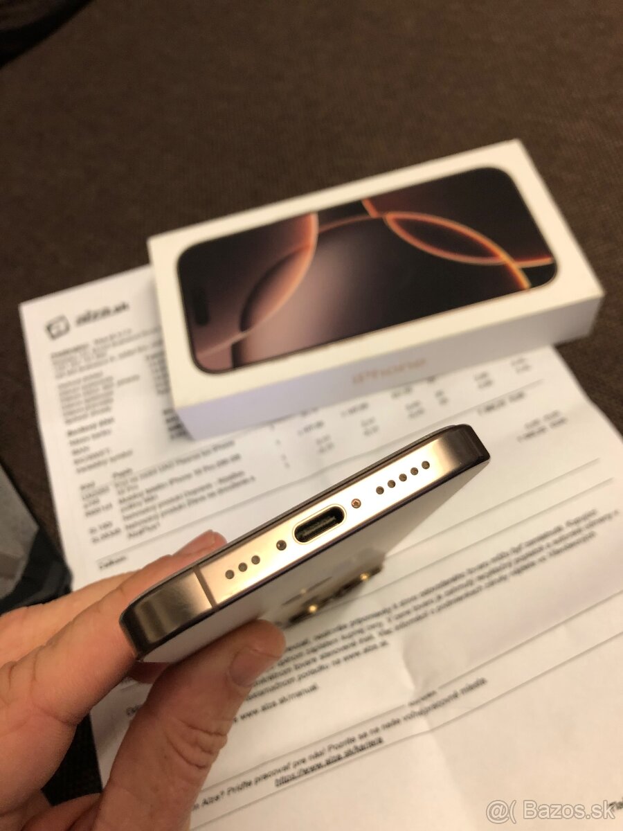 Apple iPhone 16 Pro 256GB Desert Titanium, TOP stav - 7