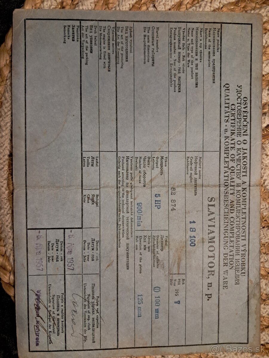 Stabilný motor Slavia - 7