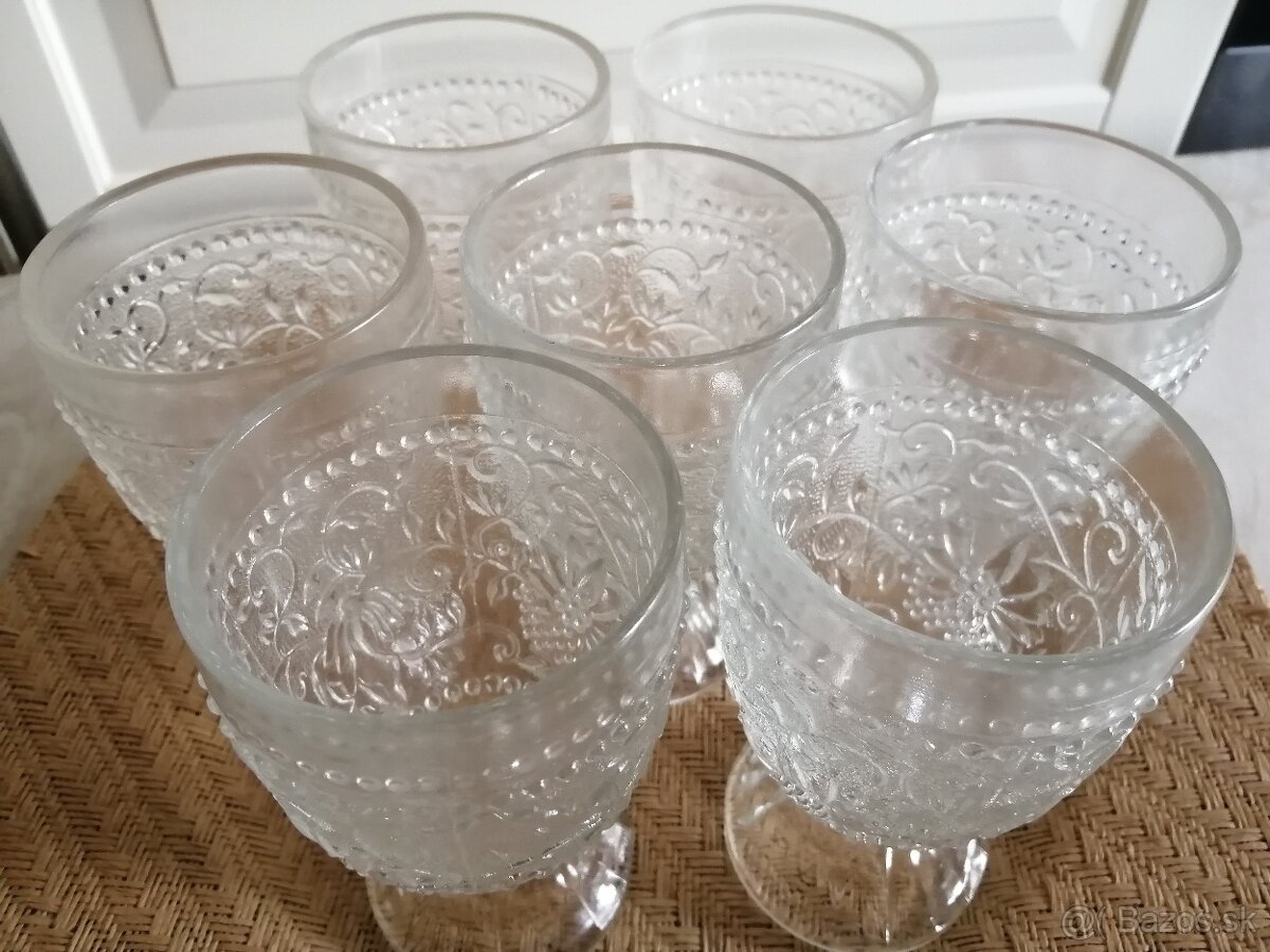 Elegantná retro súprava na nealko ako nová - 7