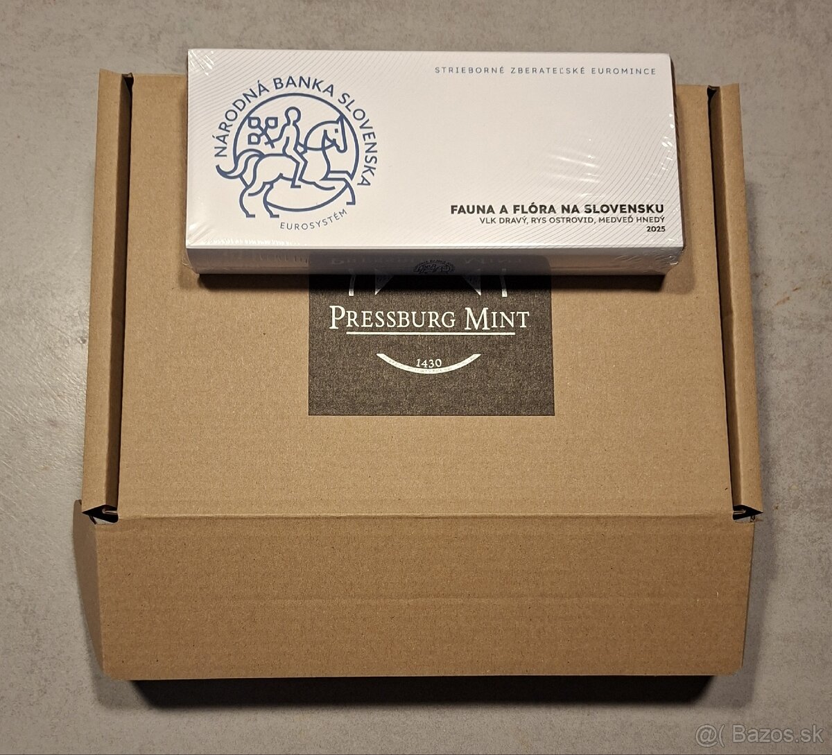 Strieborné mince - Fauna a Flóra na Slovensku + Pamätný list - 7