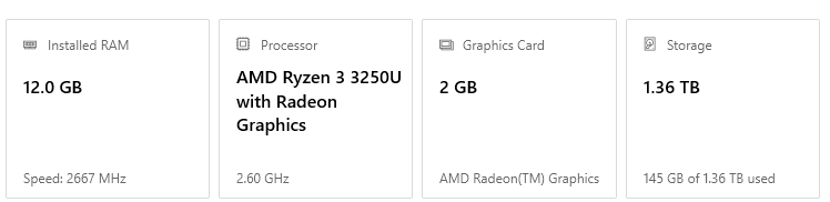 ASUS M509D – 12GB RAM, 1TB HDD, 500GB SSD, AMD Ryzen 3 - 7