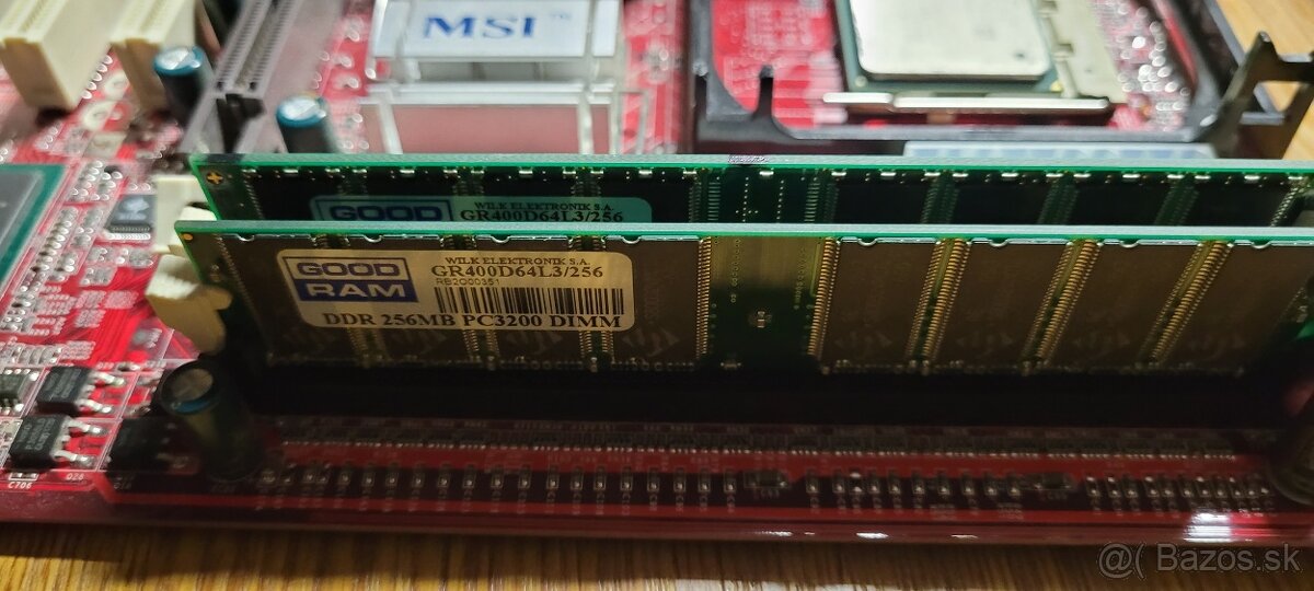 Predám dosku MSI (socket 478) + CPU + pamäte (2x 256MB) - 7