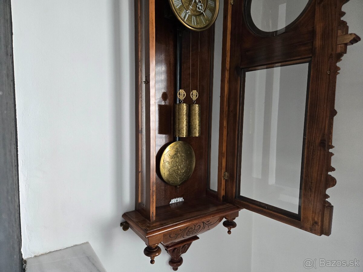 Starožitné neorenesančné nástenné hodiny - 7