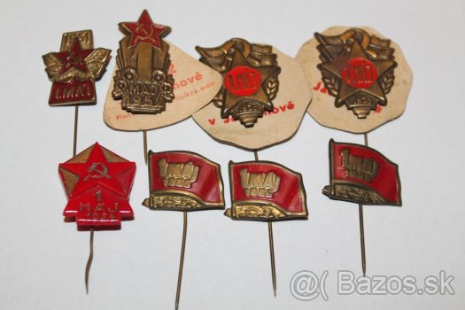 Odznaky "1. M Á J A" a iné. - 7