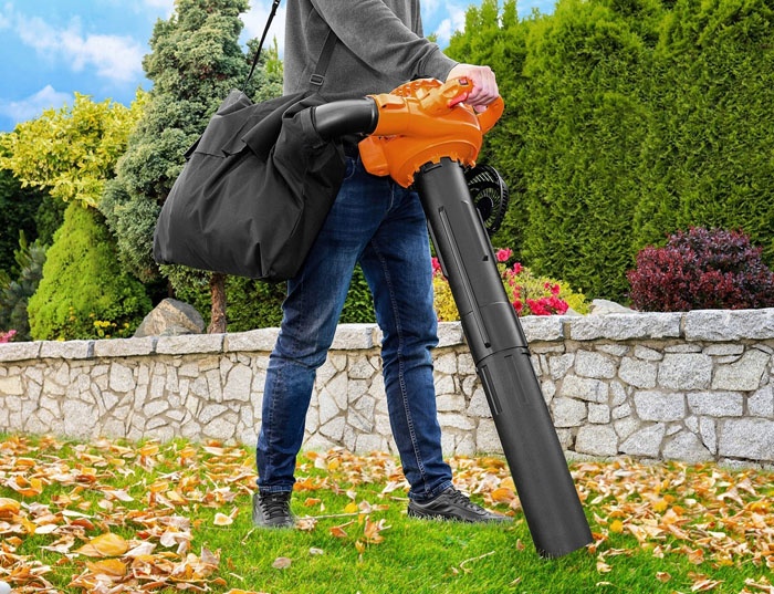 Benzinové motorové dúchadlo fukár vysávač a drvič lístia - 7