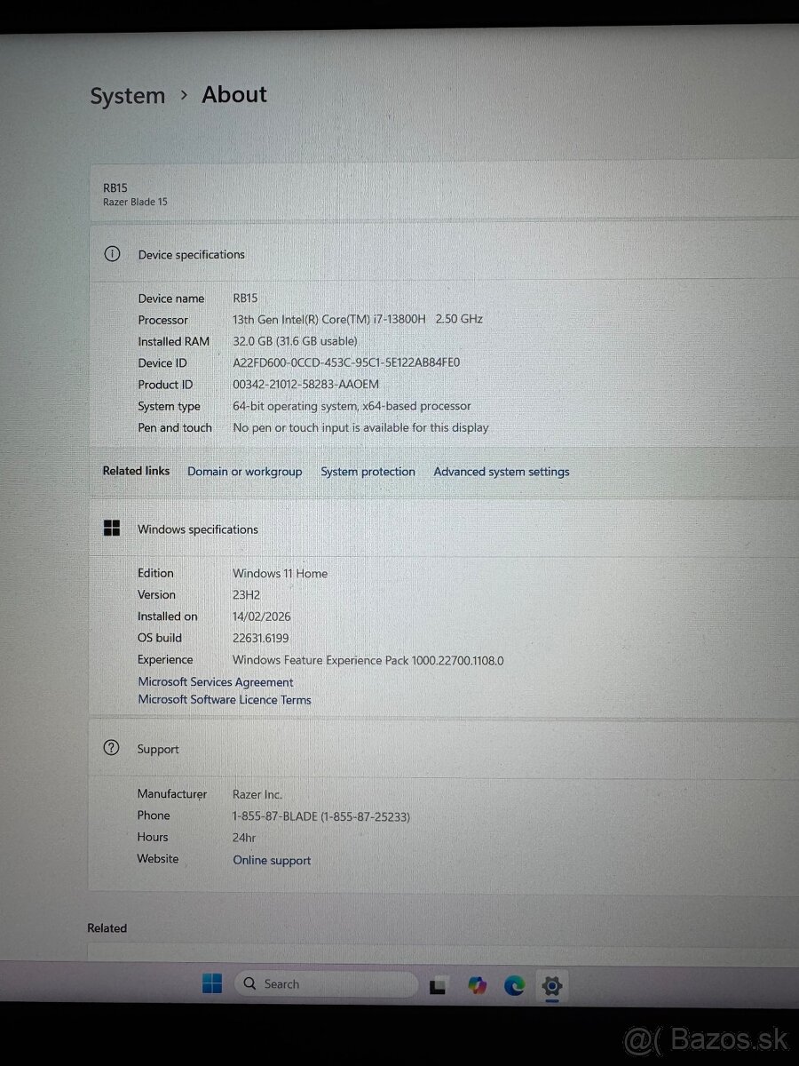 Razer Blade 15 (2023) RTX 4060 - 7