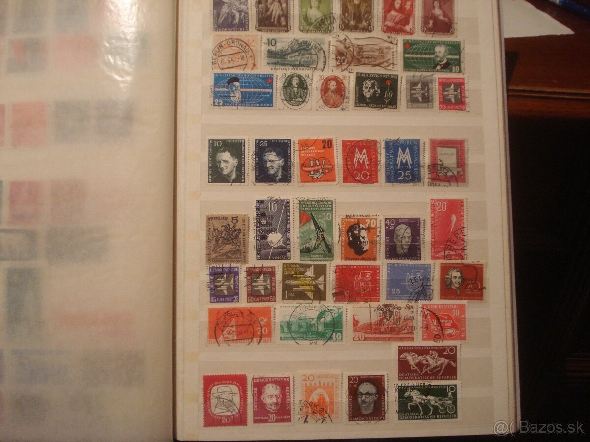 16 stranový album A4 + 600 rôznych známok NDR - 7