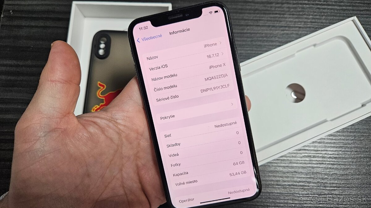 Apple iPhone X 64GB - zachovalý stav, batéria 100% - 7