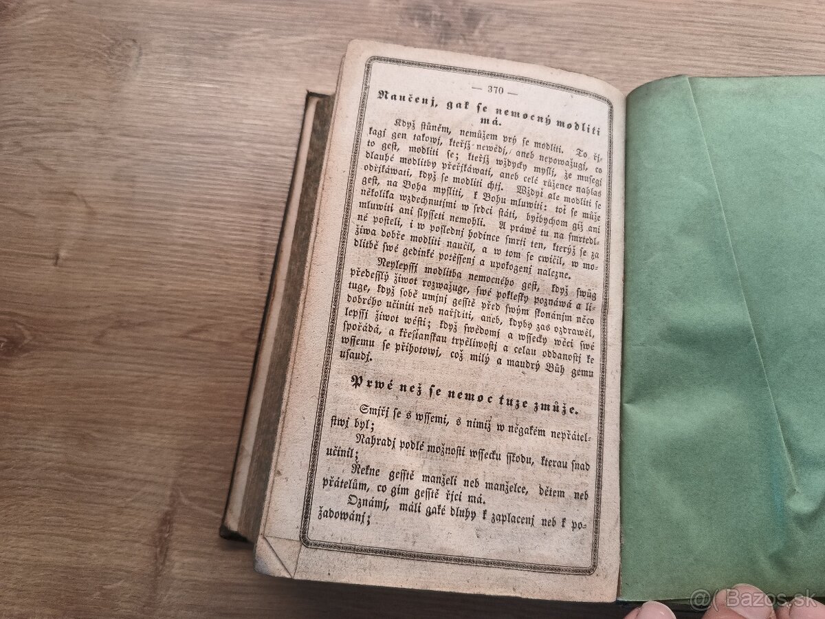 Starožitná modlitebná knižka 1846 - 7