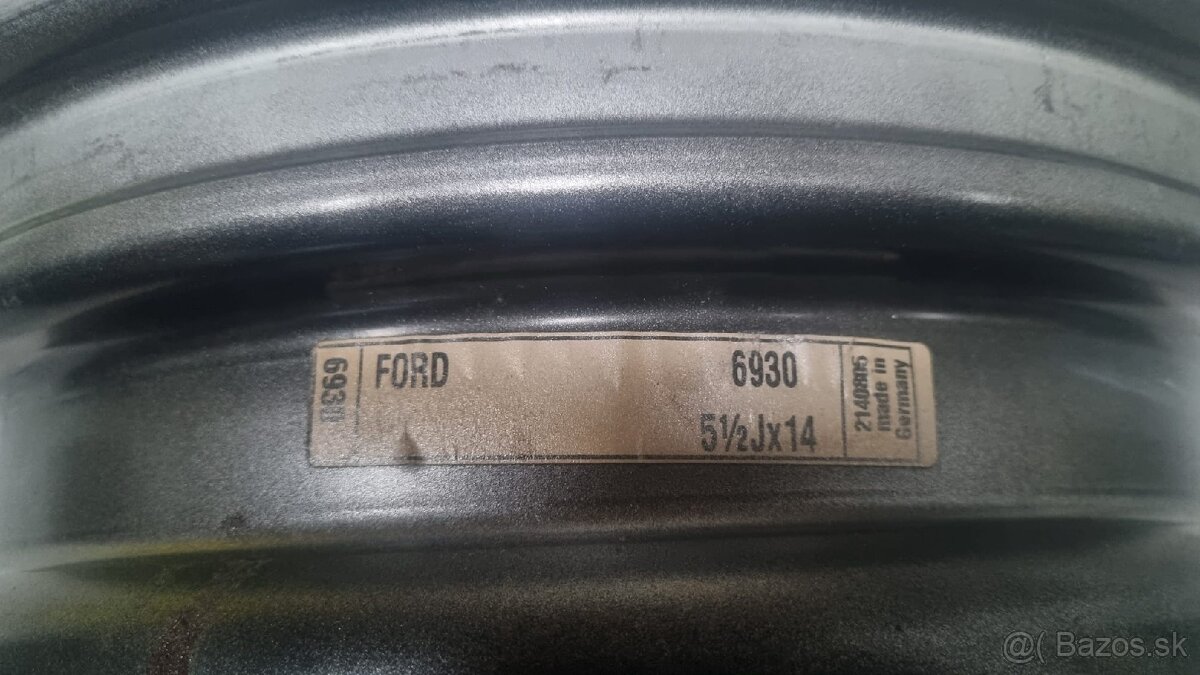 Oceľové disky 5,5Jx14" ET 60 FORD - 7