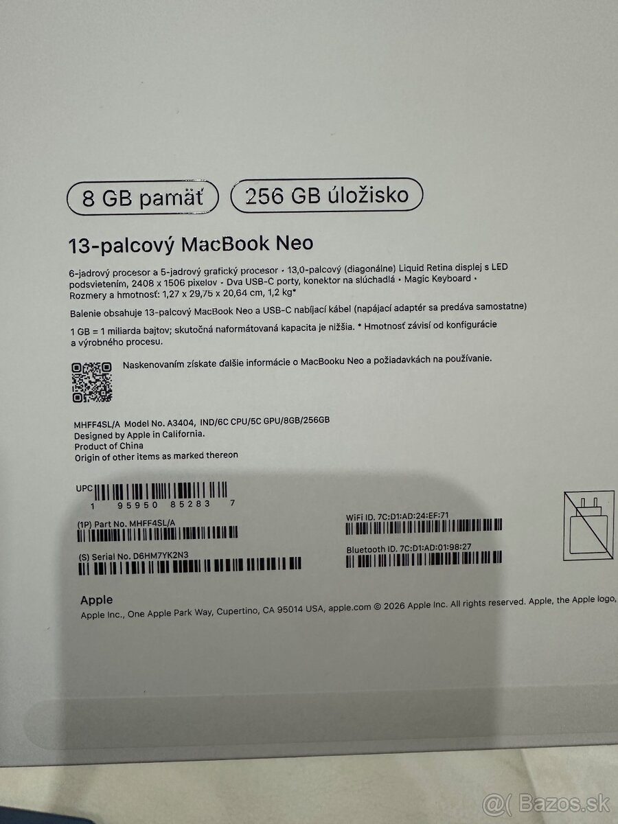 MacBook Neo 13 Apple A18 Pro 256 GB - 7
