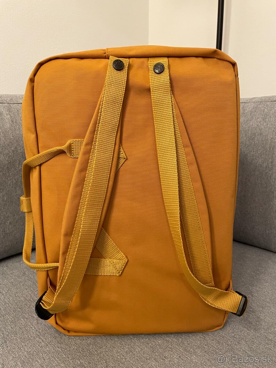 Predám batoh značky Fjällräven Kanken Weekender žltý - 7