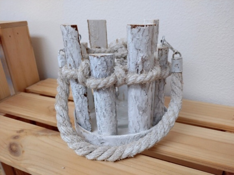 svietnik drevo so sklenenym drziakom - 7