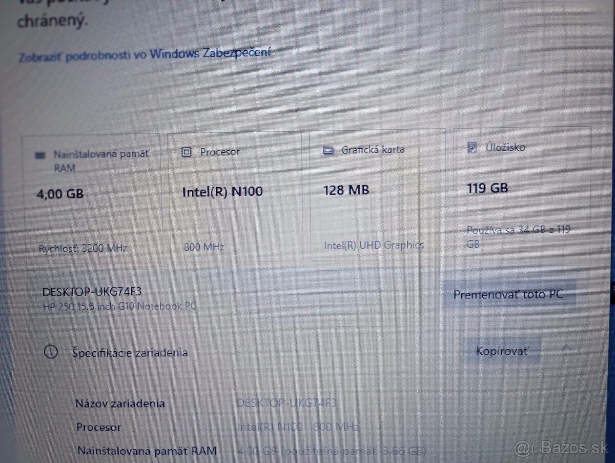predám základnú dosku pre Hp 250 G10 - 7