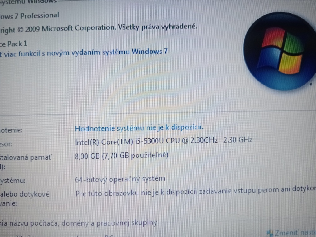 predám Lenovo Thinkpad t450 / Intel core i5 / Windows 7 - 7