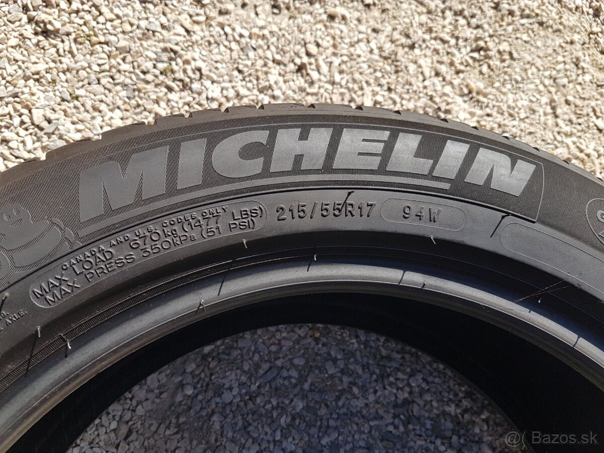 215/55 r17 letné pneumatiky 4ks Michelin - 7