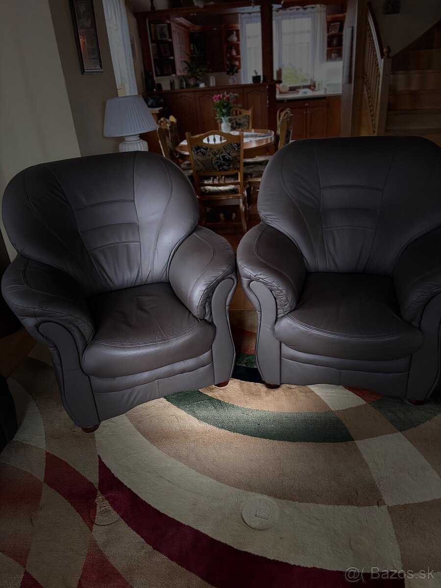 Kožená sedacia súprava - 7