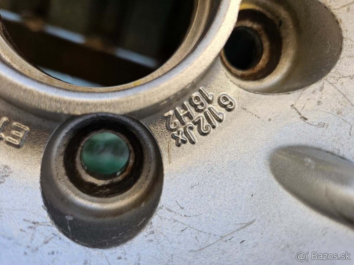 Originálne hliníkové disky VW - 5x100 r16 - 7