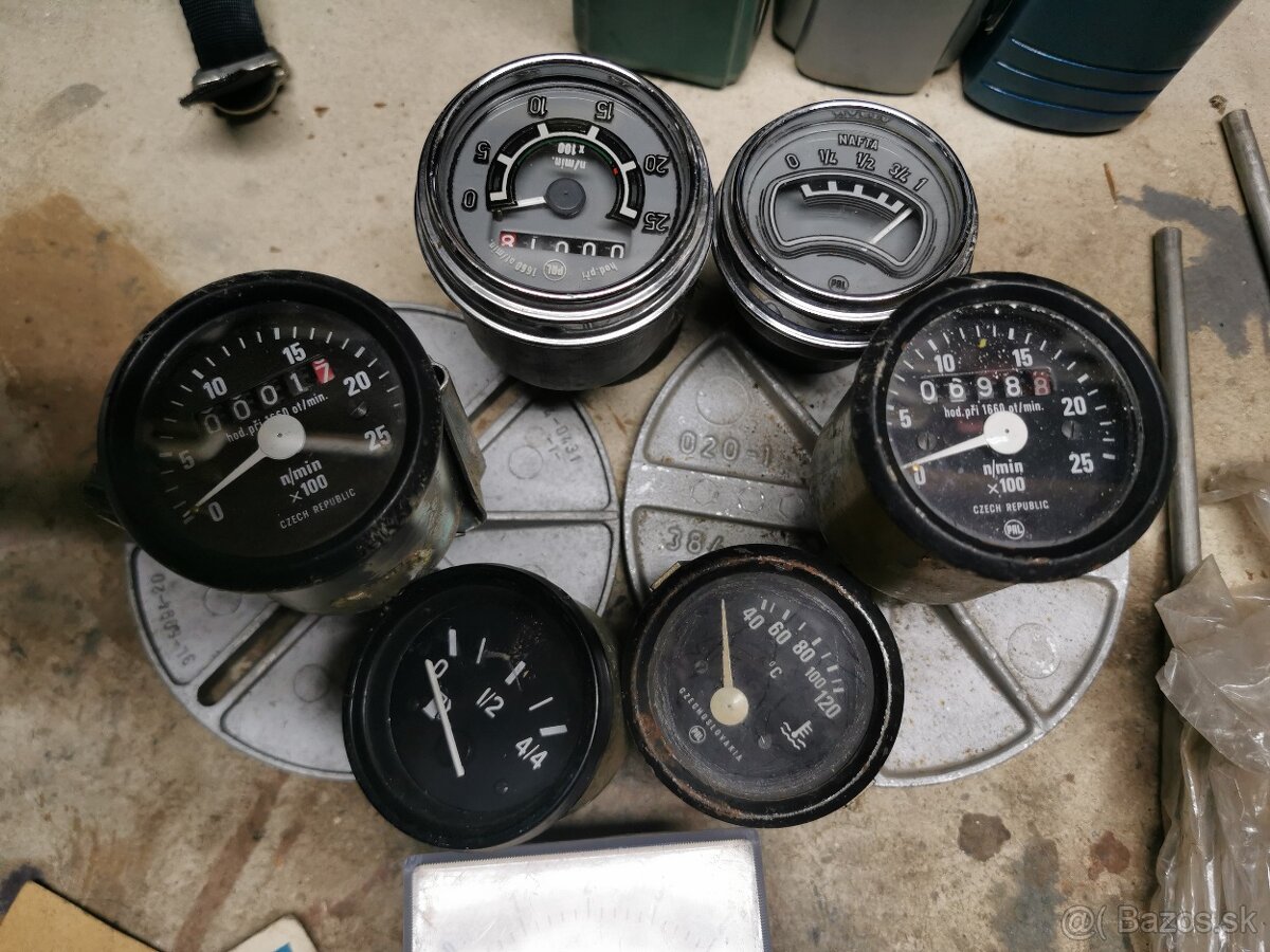 Budíky, palivomér, merač moto hodín, - 7