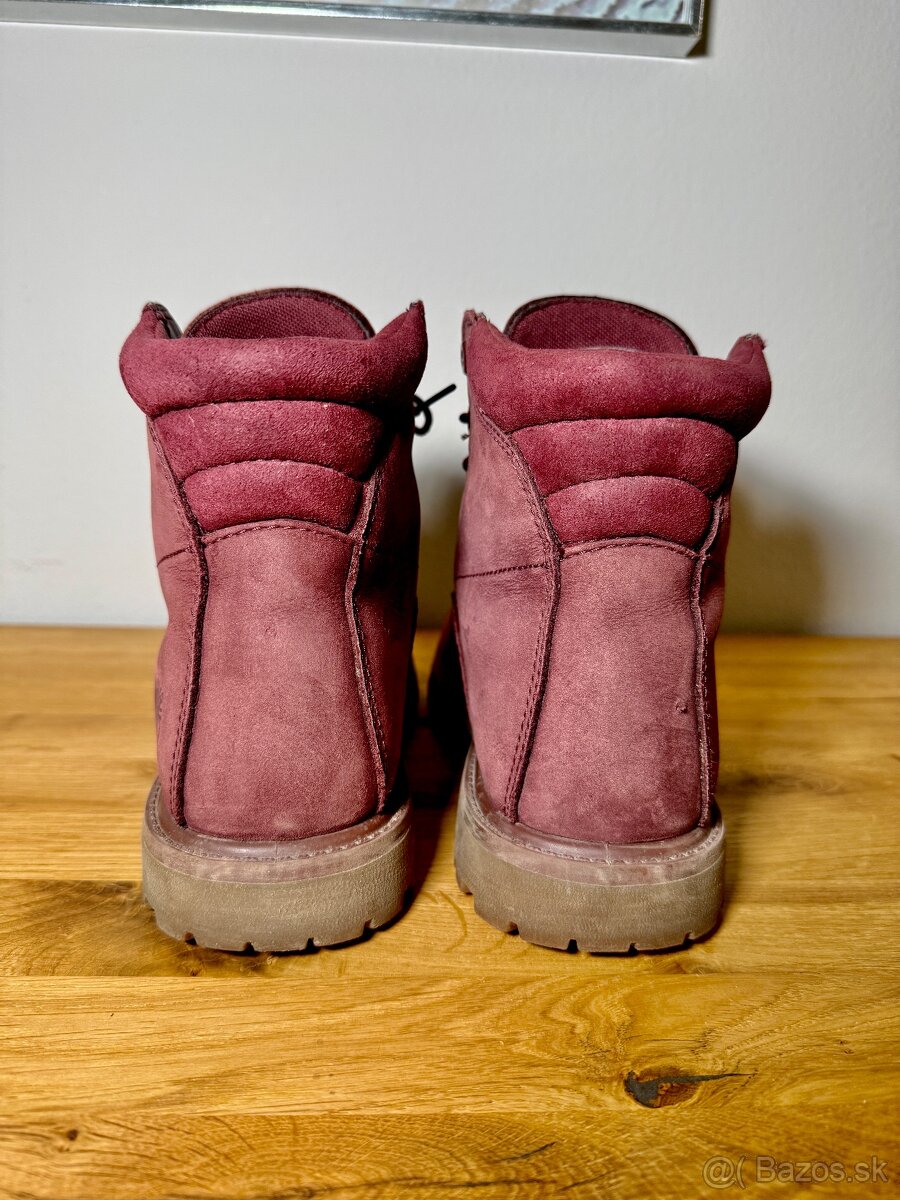 Bordové dámske topánky Timberland - 7