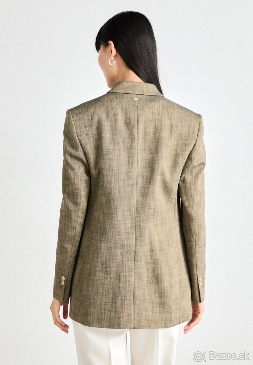 dvojradové zelené sako - 34 - Boss - nové - 7