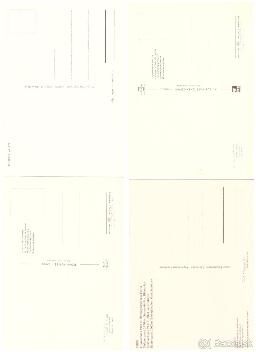 Pohľadnice mix svet farebne 1 - 7