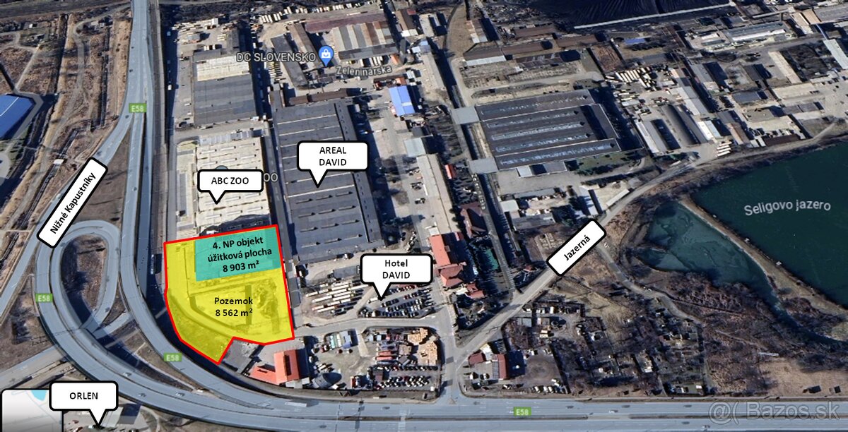 Predaj multifunkčnej budovy 8 903m² v časti Košice Juh s poz - 7