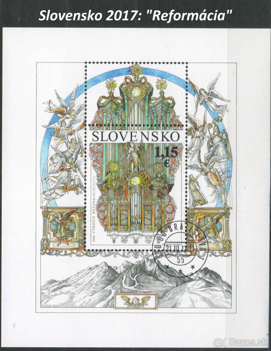 Poštové známky, filatelia: Slovensko, aršíky CC - 7