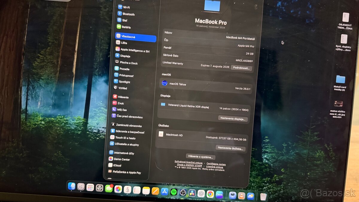 Vym./Pre. MacBook Pro 14 M4 Pro - 512GB, 12CPU, 16GPU, 24RAM - 7