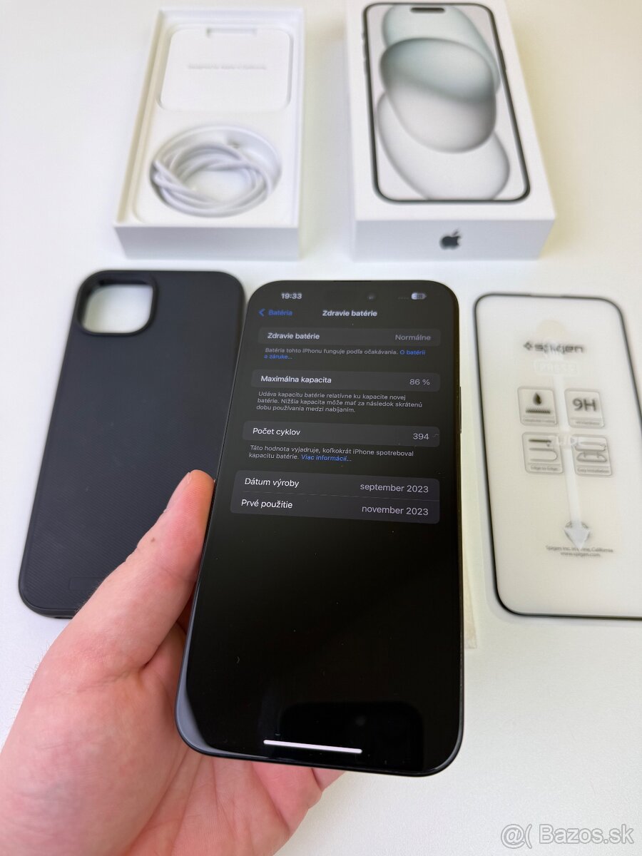 Predám vymením Iphone 15 Plus 128GB Black ako nový - 7