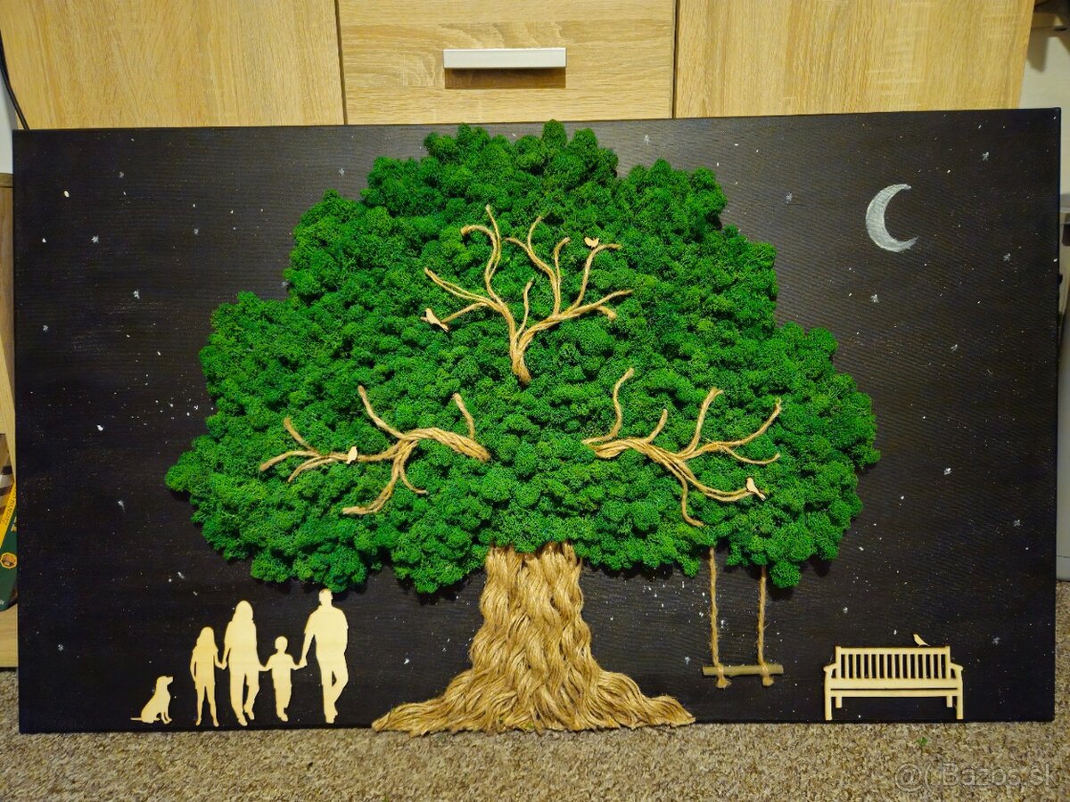 Machový obraz v rôznych rozmeroch - 7