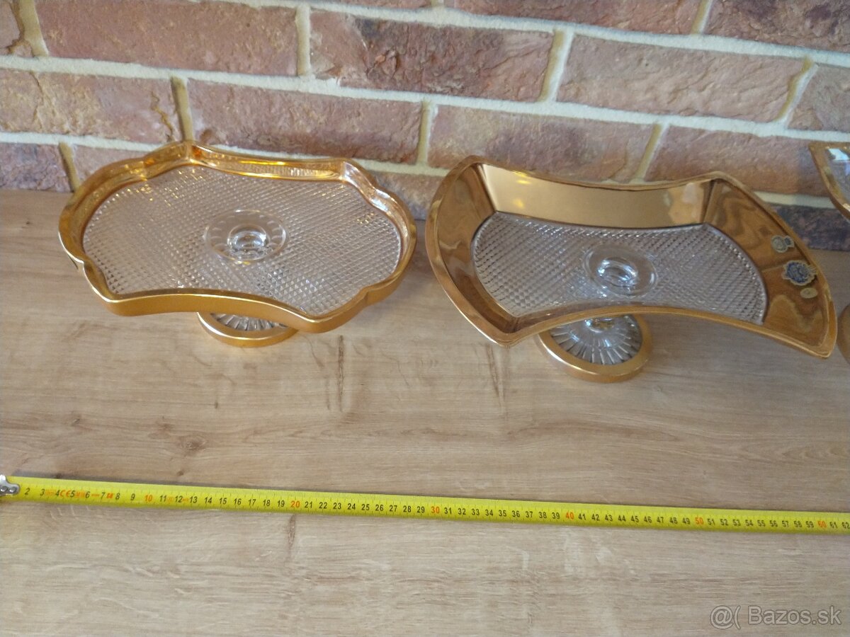 kryštál, sklo, žardiniéra, misa - 7