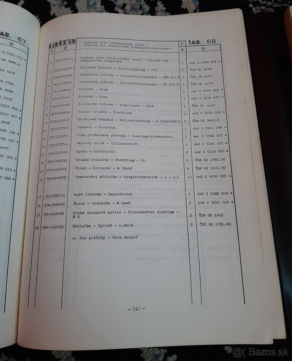 Katalóg Náhradných Dielov Tahaču Tatra 813 6x6 - 7