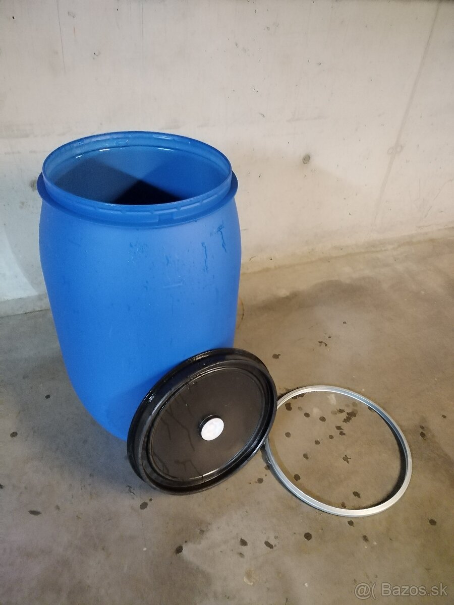 Predám plastový nový sud objem 220 litrov - 7