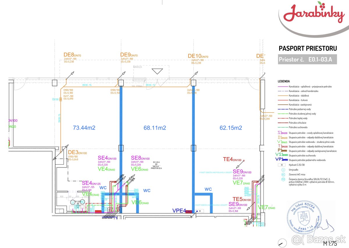 Obch. priestor, lokalita MLYNSKÉ NIVY, možné rodelenie na 3 - 7