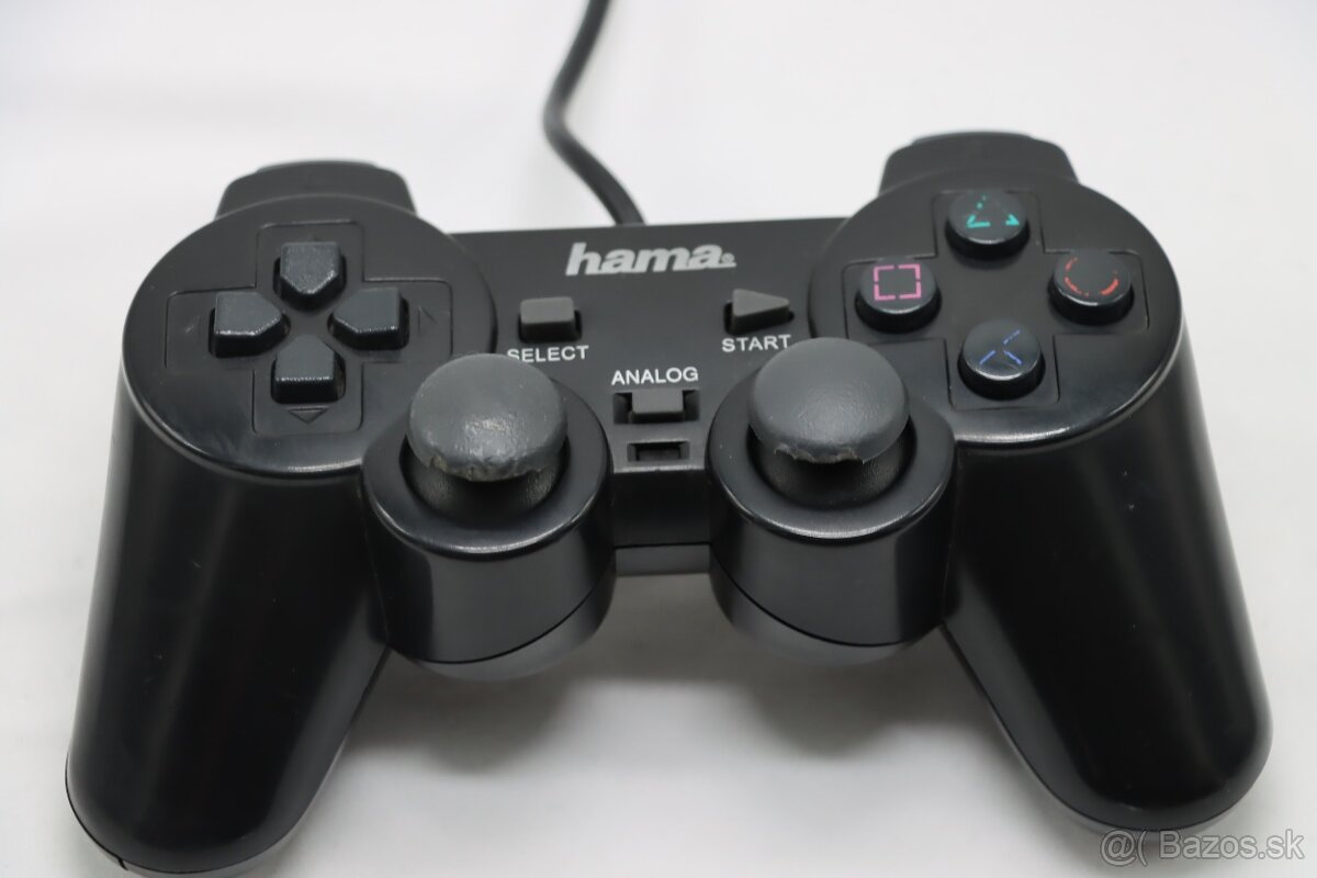 PS2 Slim 90004 + Hama ovládač, káble, OK - 7