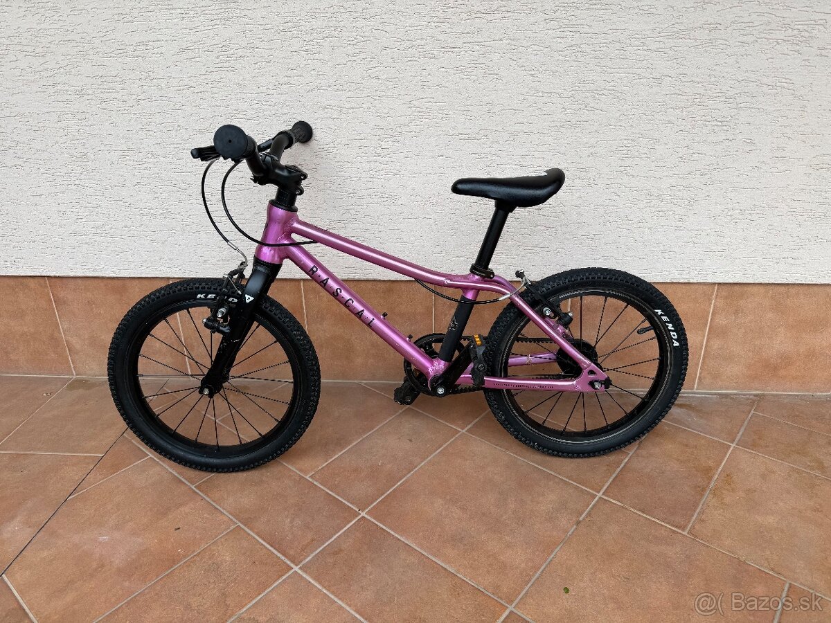 Detský bicykel Rascal 16” ružový - 7