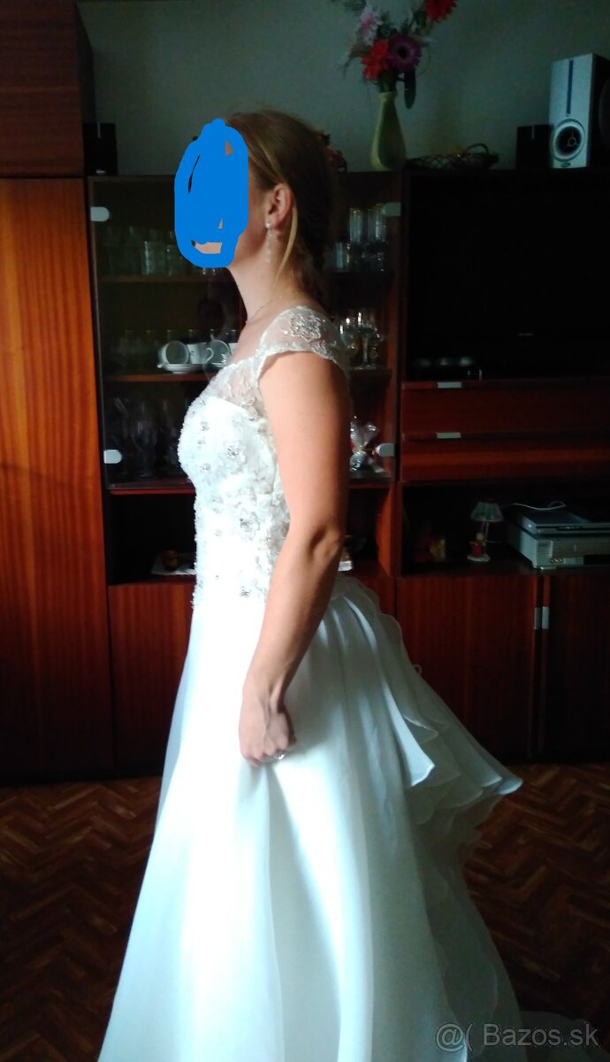 Svadobné šaty + závoj - 7