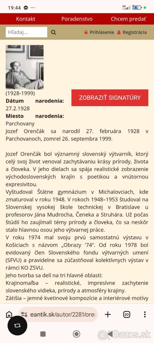 Jozef Orenčák - olejomaľba - 7