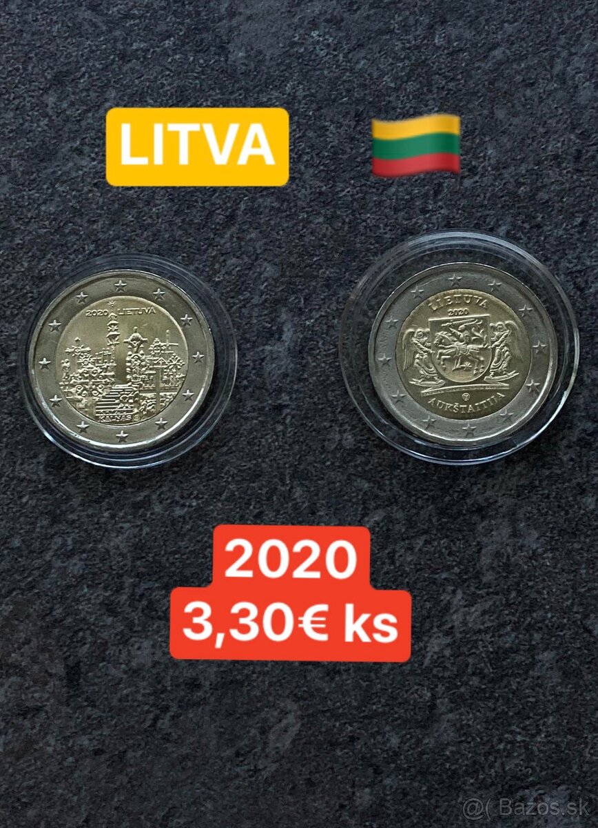 Litva - 2 eurové mince - 7