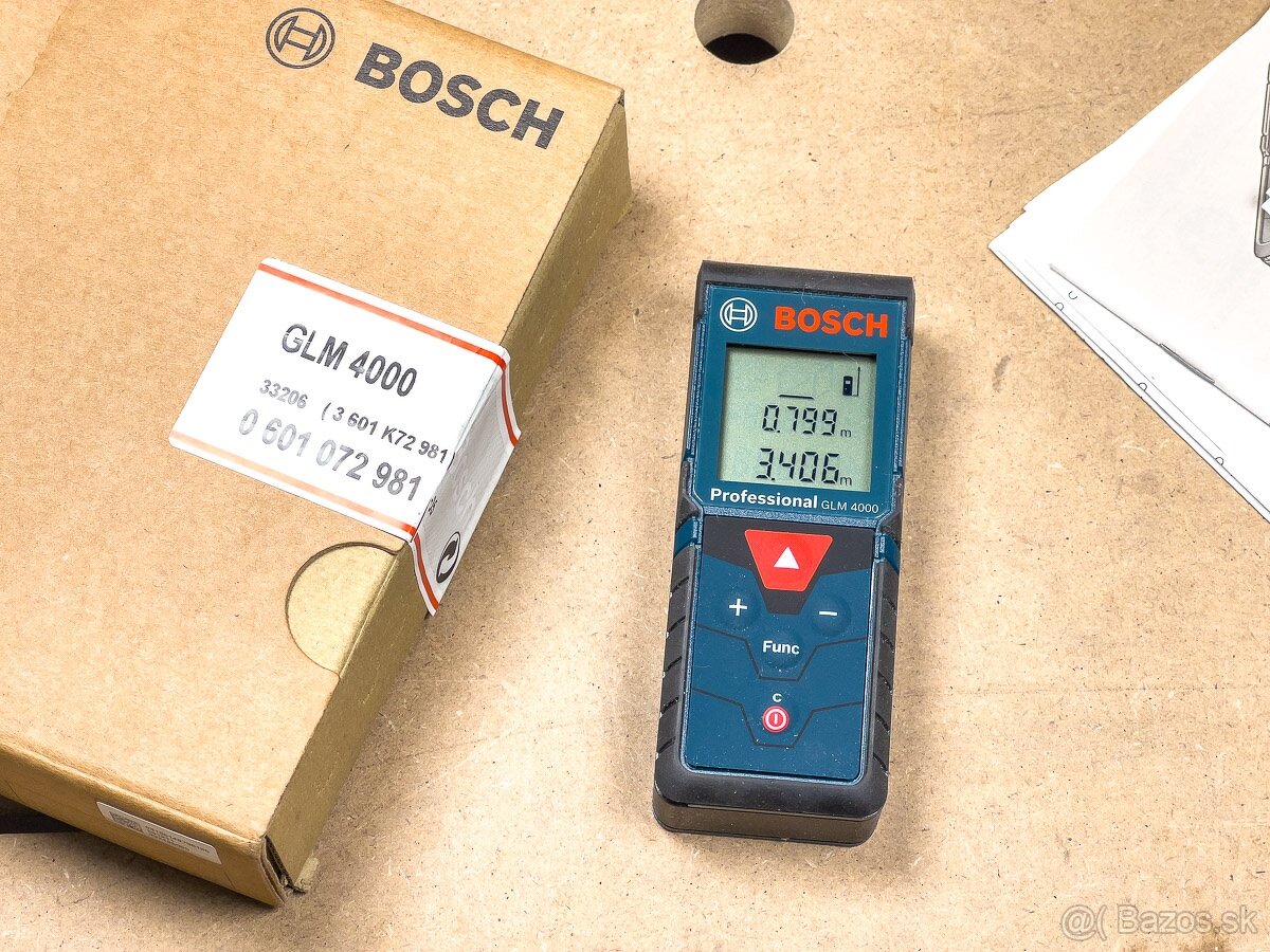Bosch GLM 4000 laserový merač vzdialenosti 40 m - 7